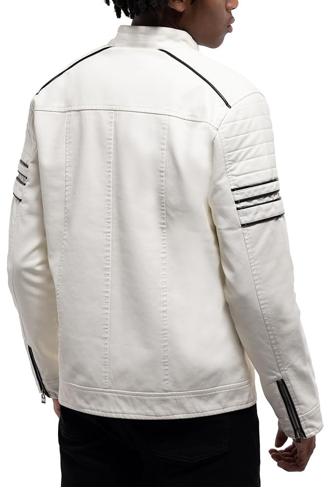 Amazon.com: X RAY Mens Faux Leather Jacket, Fall Coat Pu